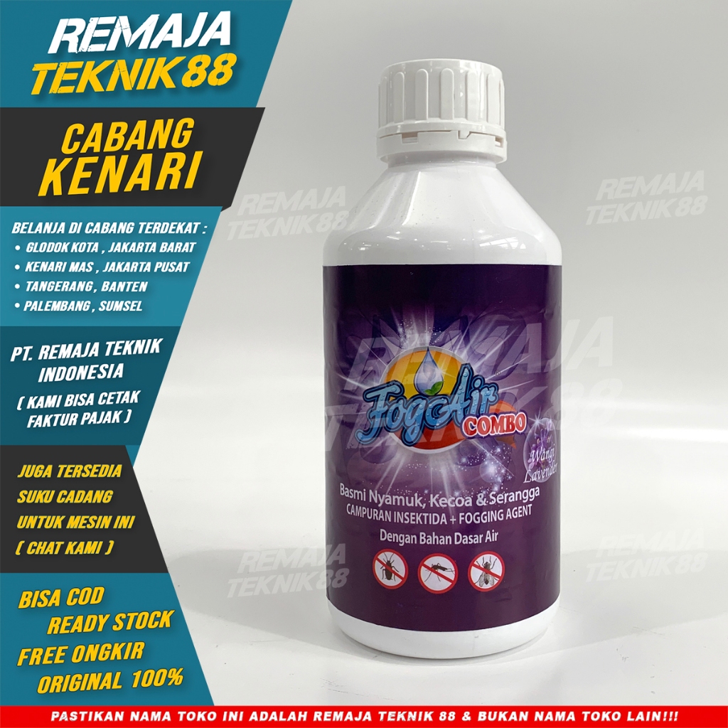 FOGAIR COMBO PEMBASMI NYAMUK & SERANGGA OBAT MESIN FOGGING SIAP PAKAI  BOTOL ISI 1 LITER 1L