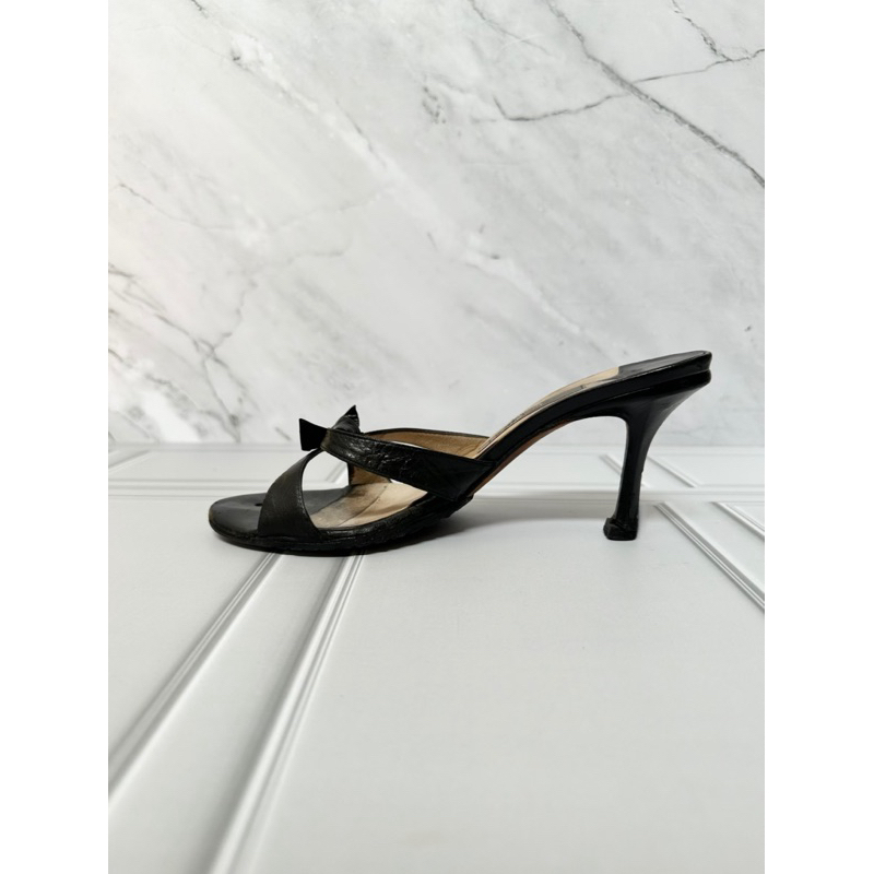 Jimmy Choo Heels Kulit Hitam ORIGINAL preloved