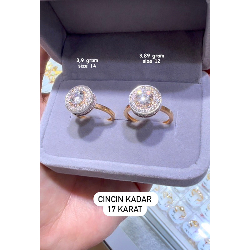 Cincin Emas Kadar 17 Karat