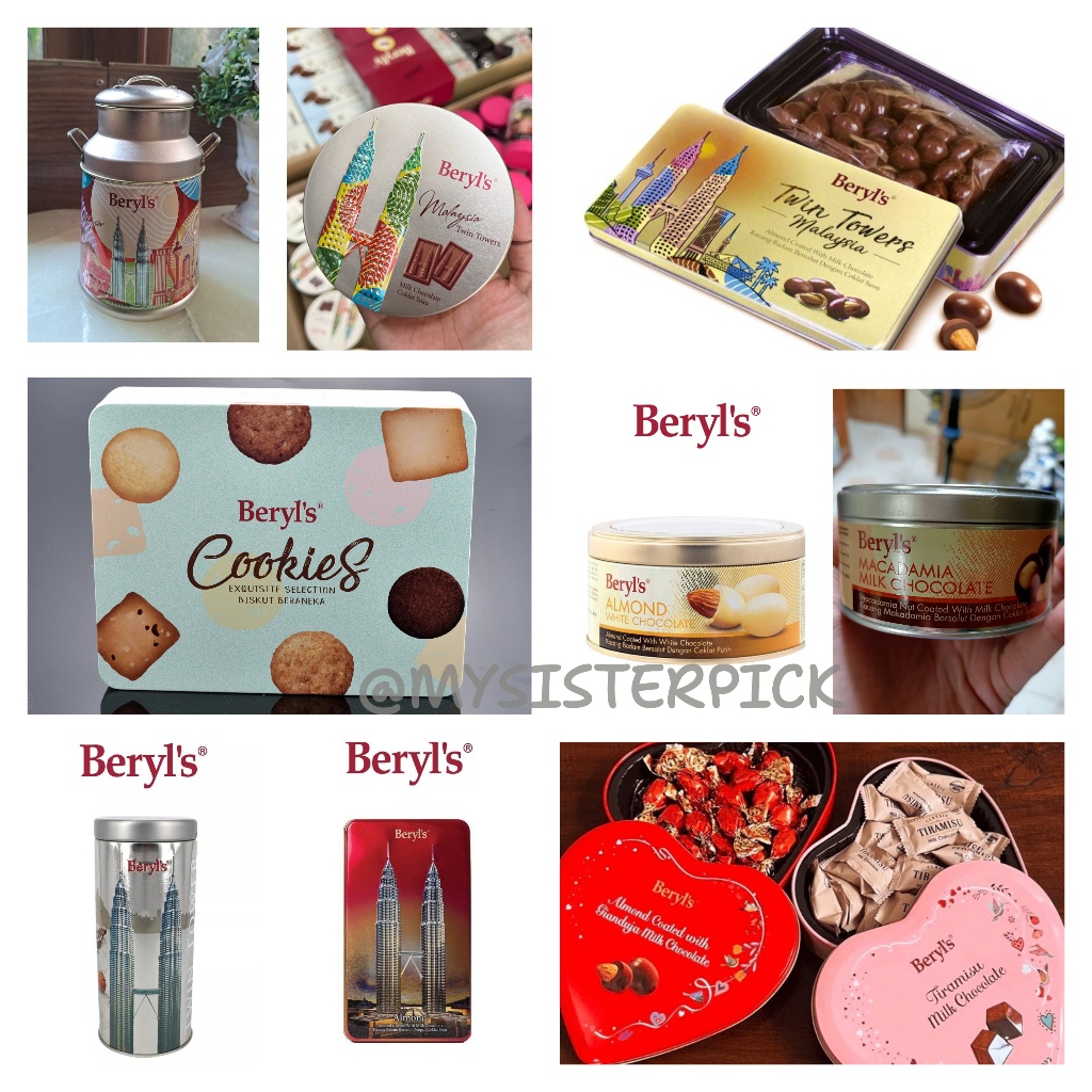 

Cokelat beryls Kaleng [EXP 2026 PO] Beryl's Tin Exquisite Cookies Selection 216g Beryl’s Original Beryl's Heart Tin Tiramisu Milk Chocolate (80g), Twin Tower Beryls, Beryl's Twin Tower Small Tin Milk Chocolate (80g).