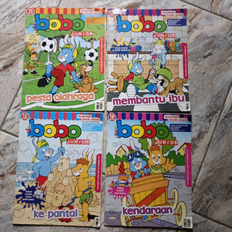 MAJALAH BOBO JUNIOR BEKAS (harga yg tertera harga satuan)
