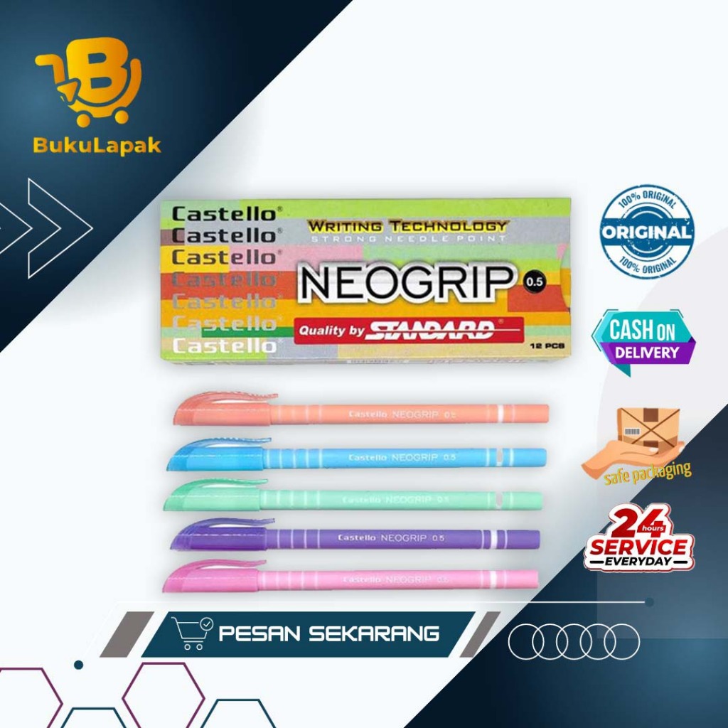 

Standard Pen - AE7 Castello Neogrip 0.5 ( Pulpen, Pena, Ballpoint )