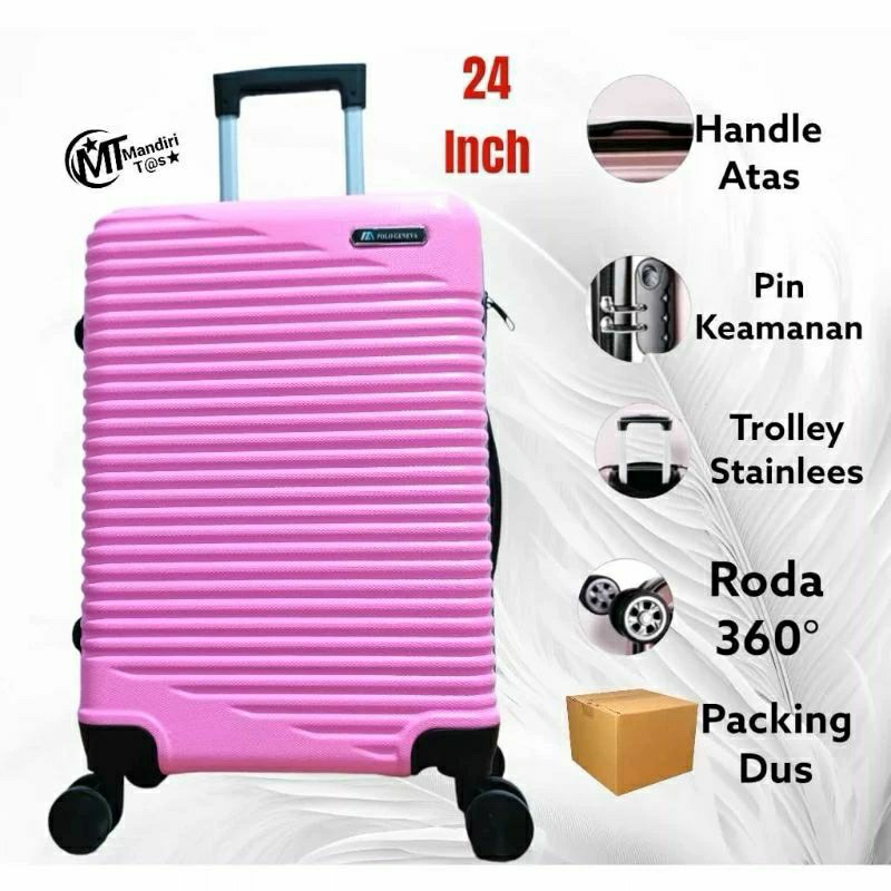 koper pollo 24 inchi koper anti pecah/koper murah/koper berkualitas/koper bagus