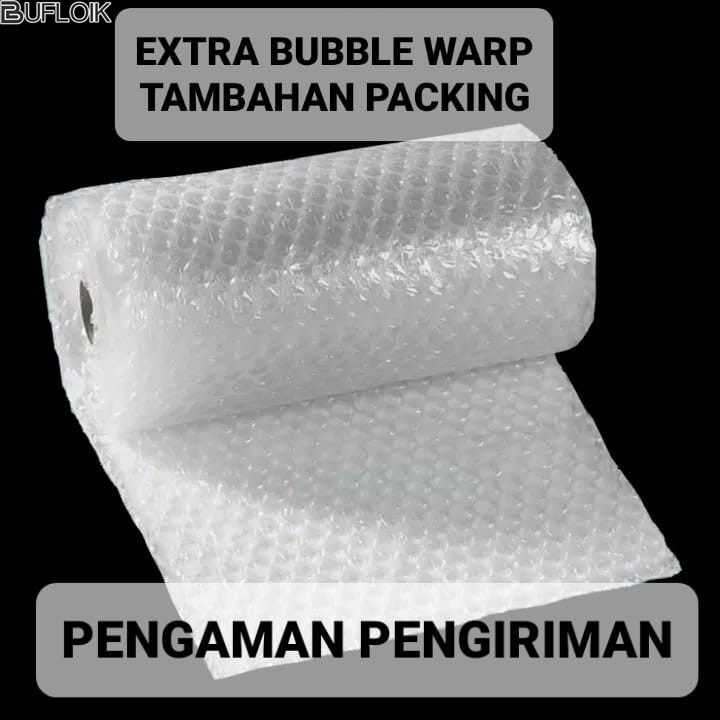 

BUFLOIK Tambahan Buble Wrap Untuk Perlindungan Pengiriman Agar Paket Tidak Rusak / Ekstra Buble Wrap