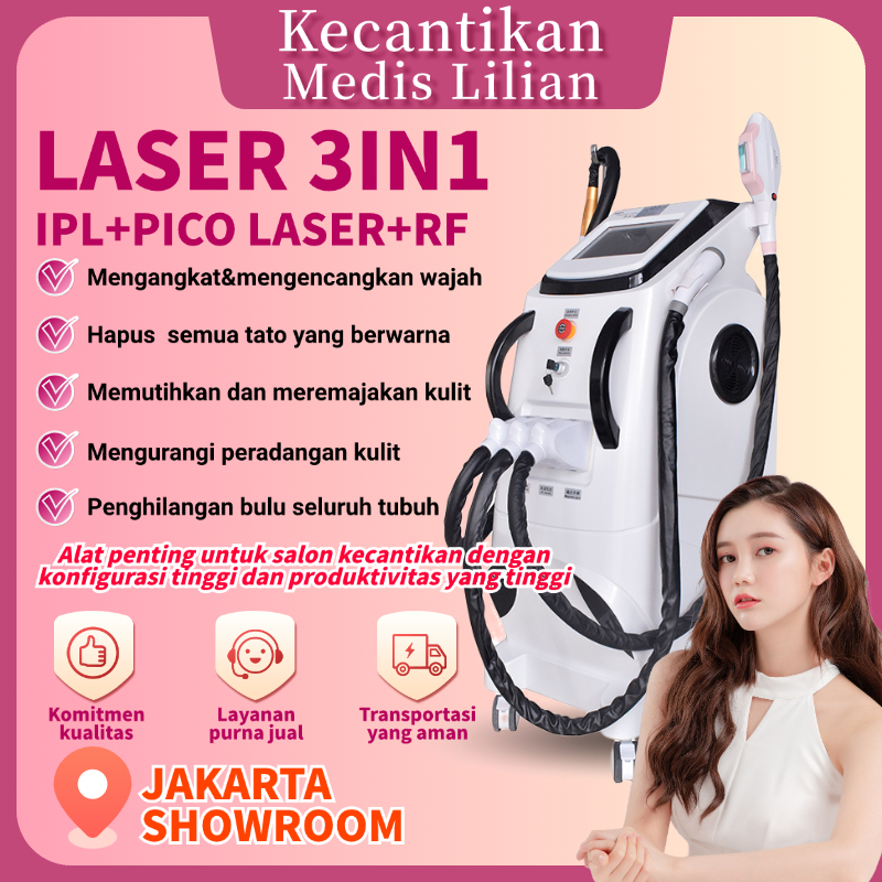 laser picosecond 4in1 pico laser IPL laser Hair Removal Laser menghilangkan Tattoo OPT SHR + RF 3 in