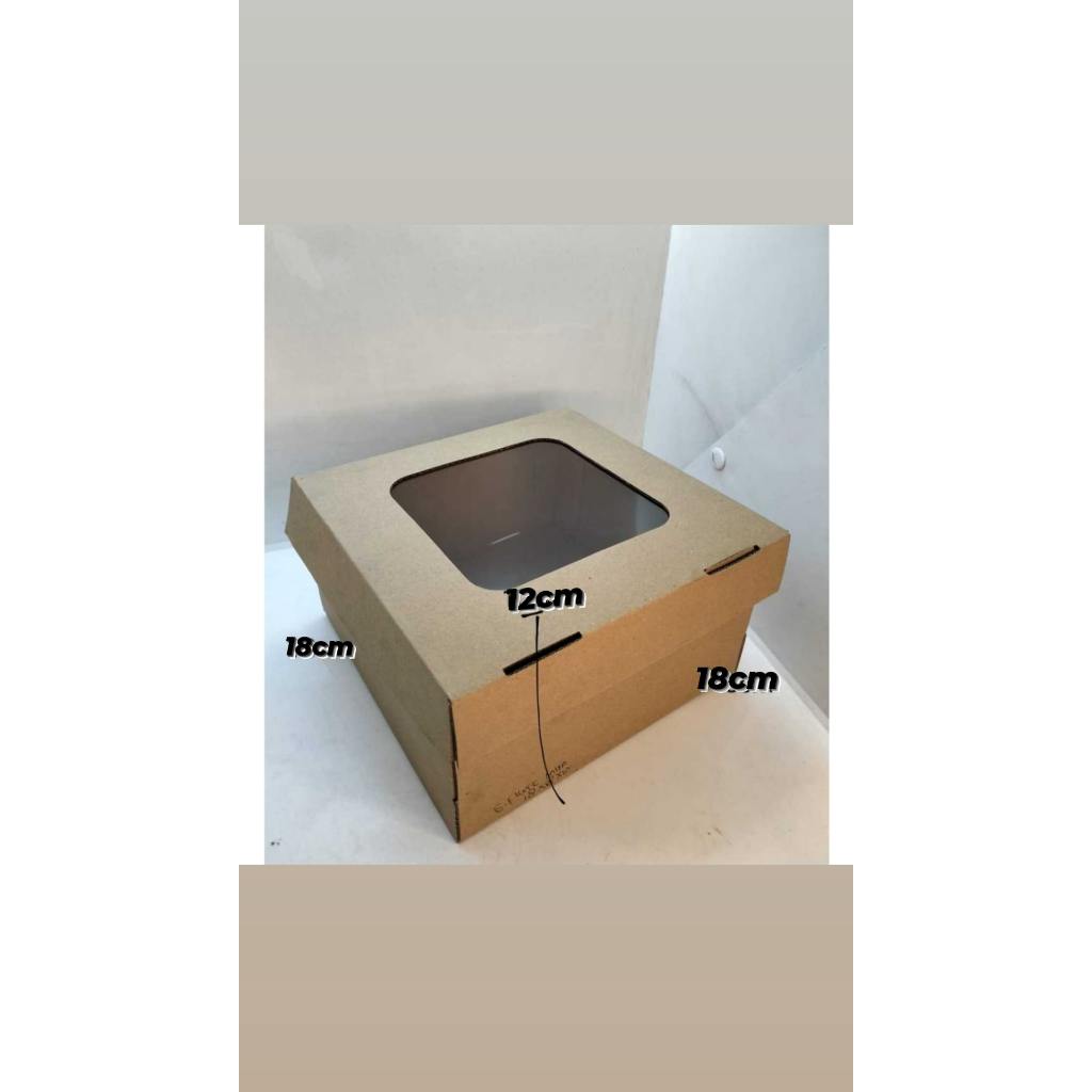 

CAKE BOX MIKA 18X18X12 (5PCS) Kardus E-Flute
