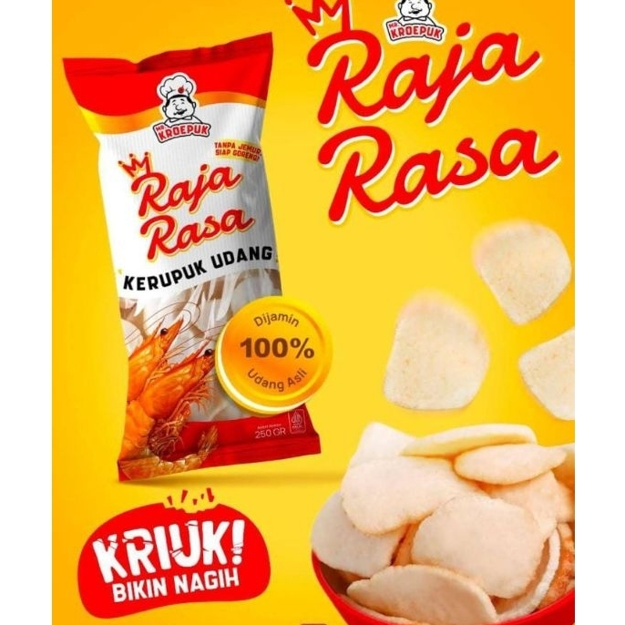 

Kerupuk udang raja rasa 250gr halal