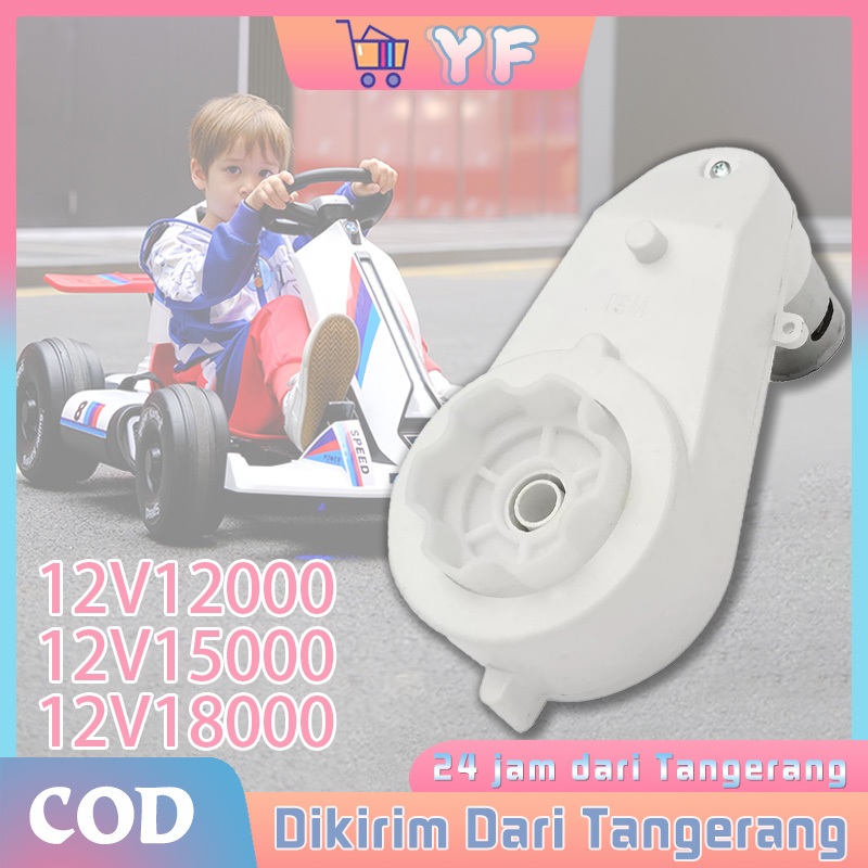 Gearbox + Dinamo 12V 12000/15000/18000 RPM Gigi Logam / Dinamo Aki Motor Anak Roda Gigi Logam /