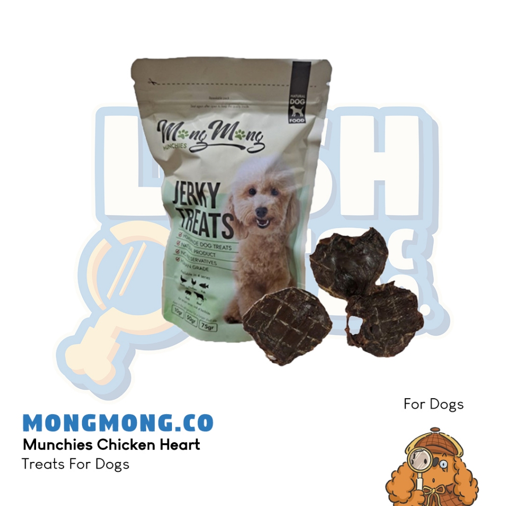 MongMong.Co Munchies Chicken Heart Dog Treats