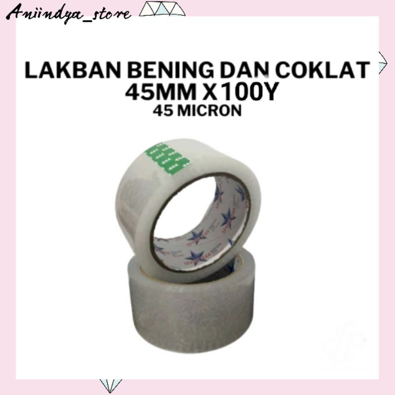 

LAKBAN BENING COKLAT 2 INCH 45x100 YARD