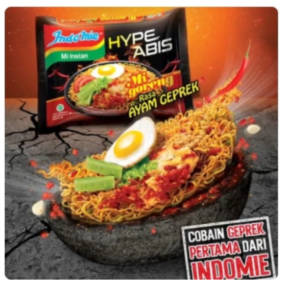 

Indomie Hype Abis Indomie Goreng Rasa Ayam Geprek