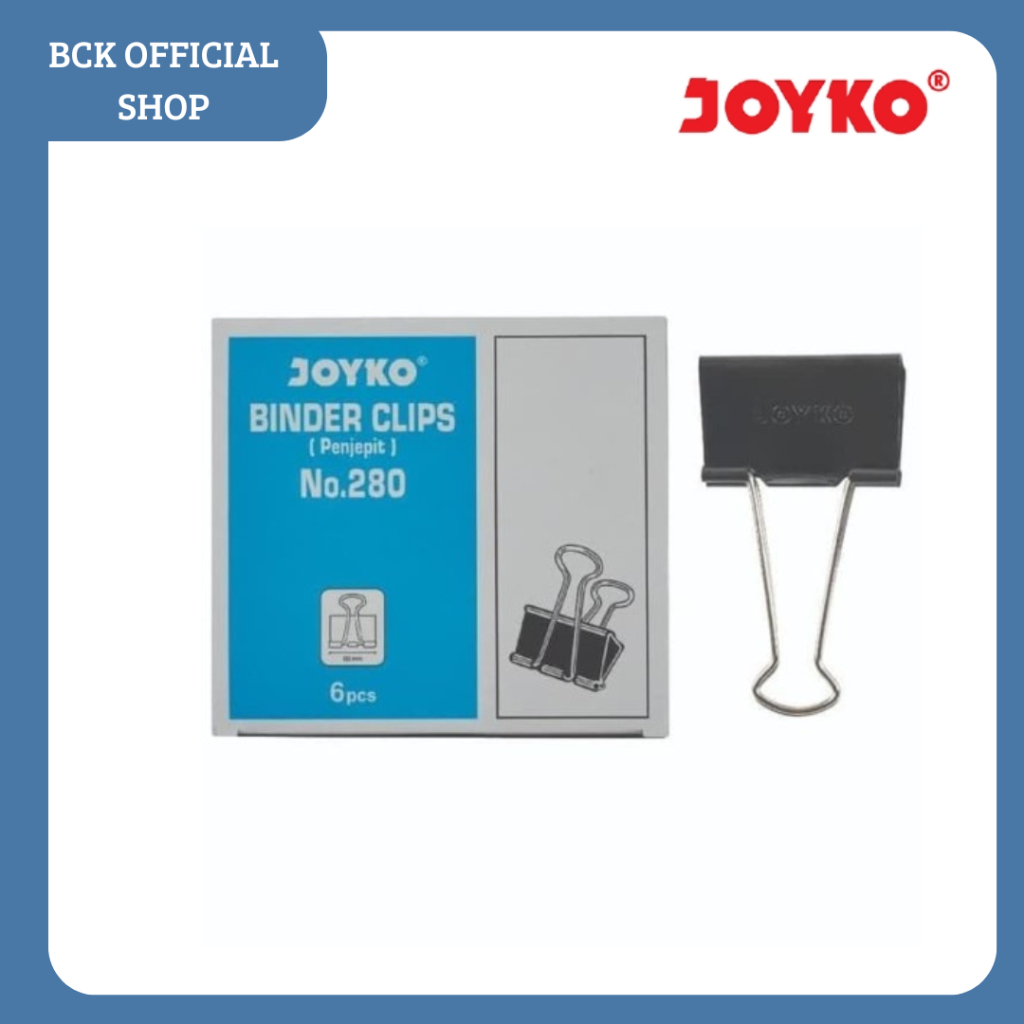 

Binder Clip Klip Penjepit Kertas Joyko Black - No.280 (PCS)