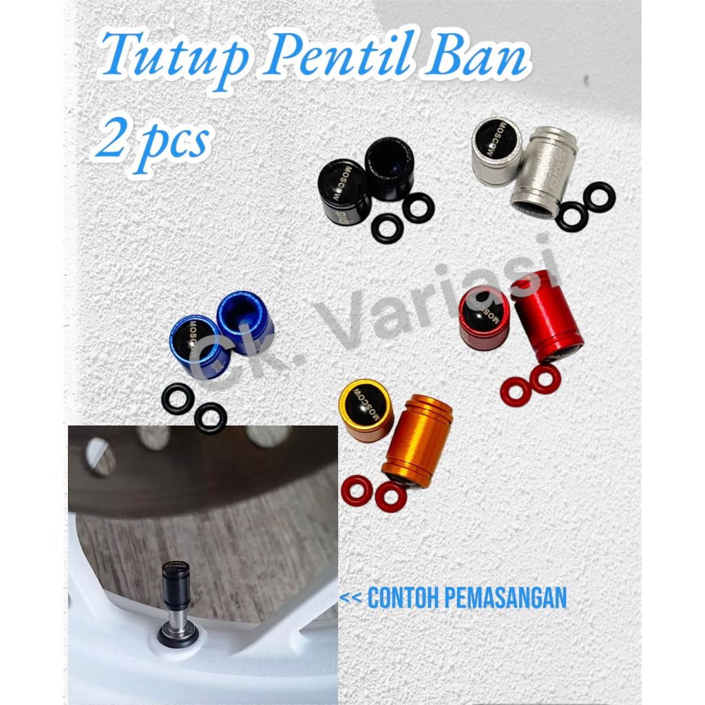 TUTUP PENTIL BAN SEPEDA MOTOR MOBIL BAHAN CNC HIGH QUALITY VALVE CAP SPORT PENTIL BAN MOTOR MOBIL