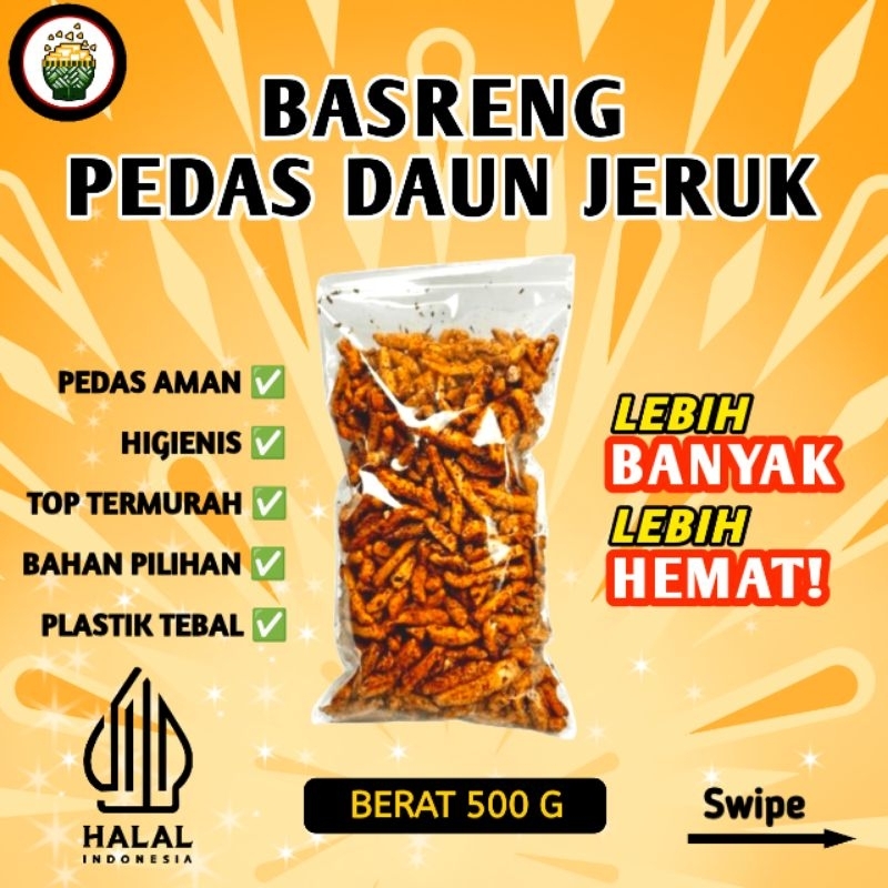 

Basreng super pedas jeruk 500g bikin nagih