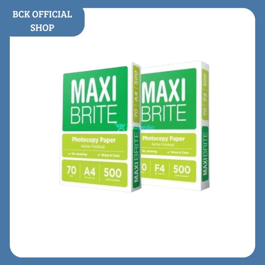 

Kertas HVS A4 Kertas HVS MAXI BRITE A4 70GSM (RIM)
