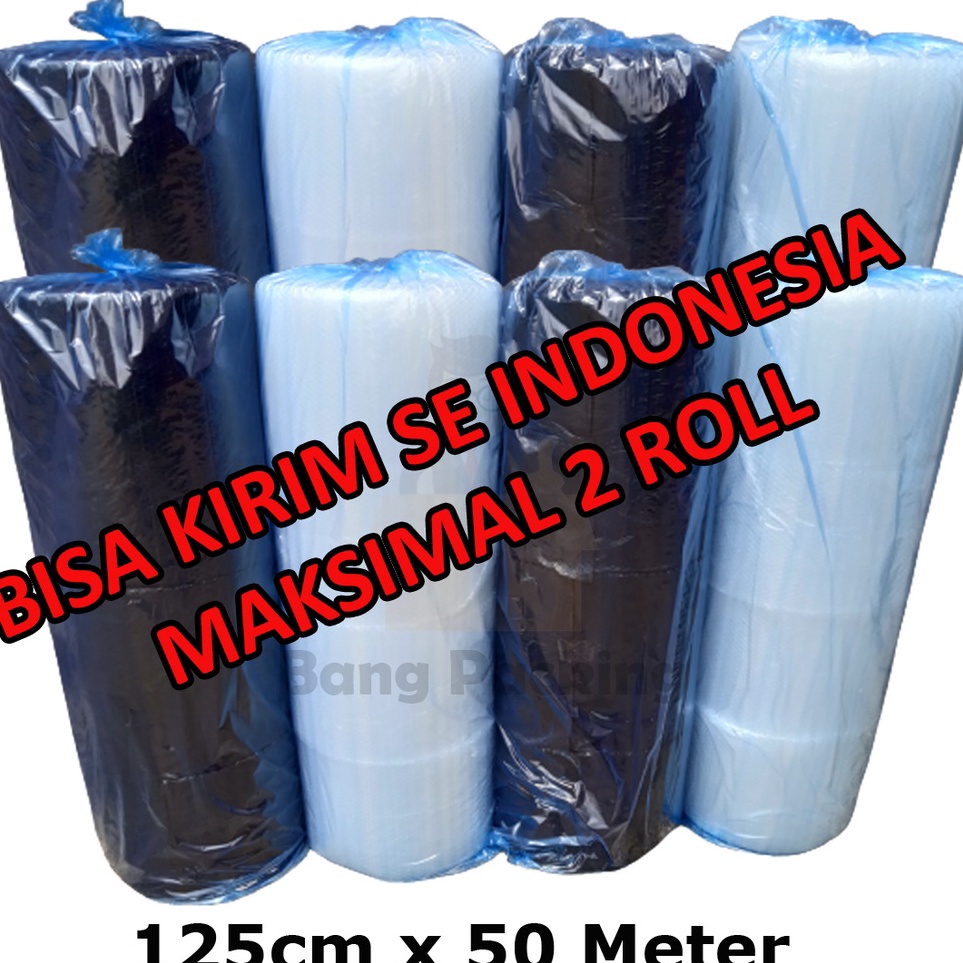 

Promo wrap 125CM X 5M wrap hitam wrap bening buble wrap wrap roll
