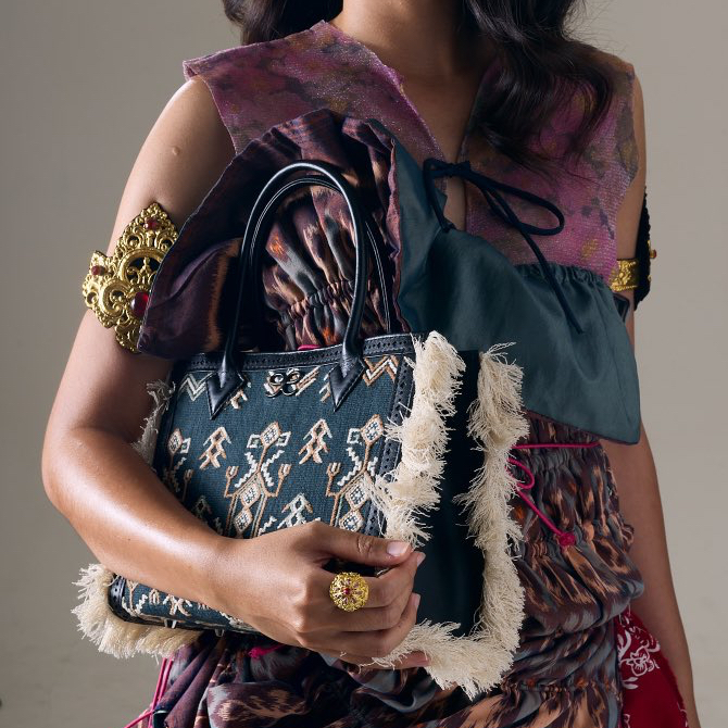 ENDE | Kelindan - Tas Wanita / Tas Custom / Handbag / Tas Selempang / Kulit Asli / Tenun / Lokal