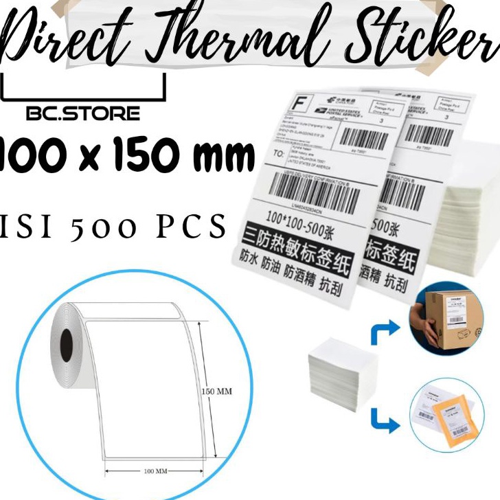 

Best Seller Kertas Thermal Sticker sticker thermal 1 x 15 MM Barcode UK A6 Murah
