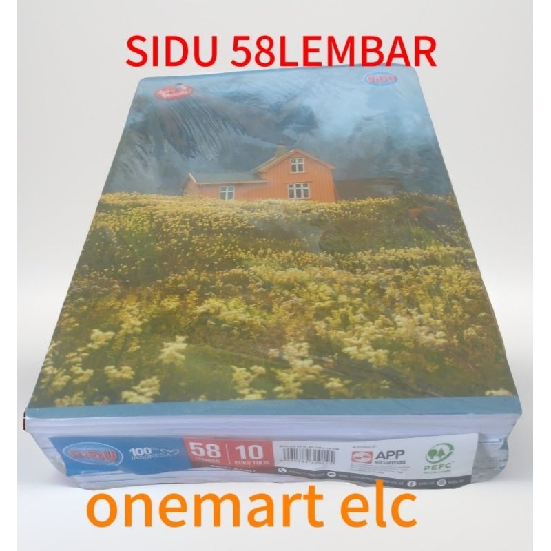 

BUKU TULIS SIDU 58LEMBAR 1pak (10pcs)