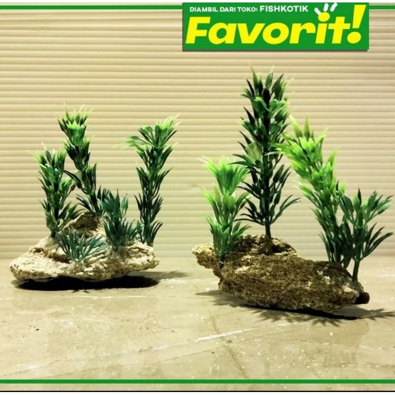 Tanaman Plastik Hydrilla Hijau Air Hiasan Aquarium Ikan Hias Aquascape