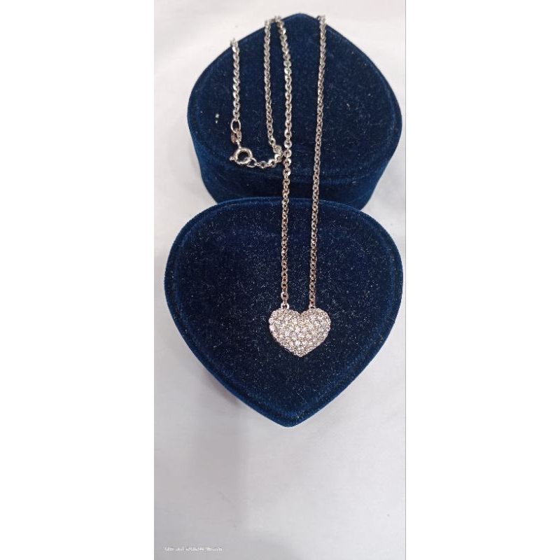 kalung nori kaca+liontin love mata