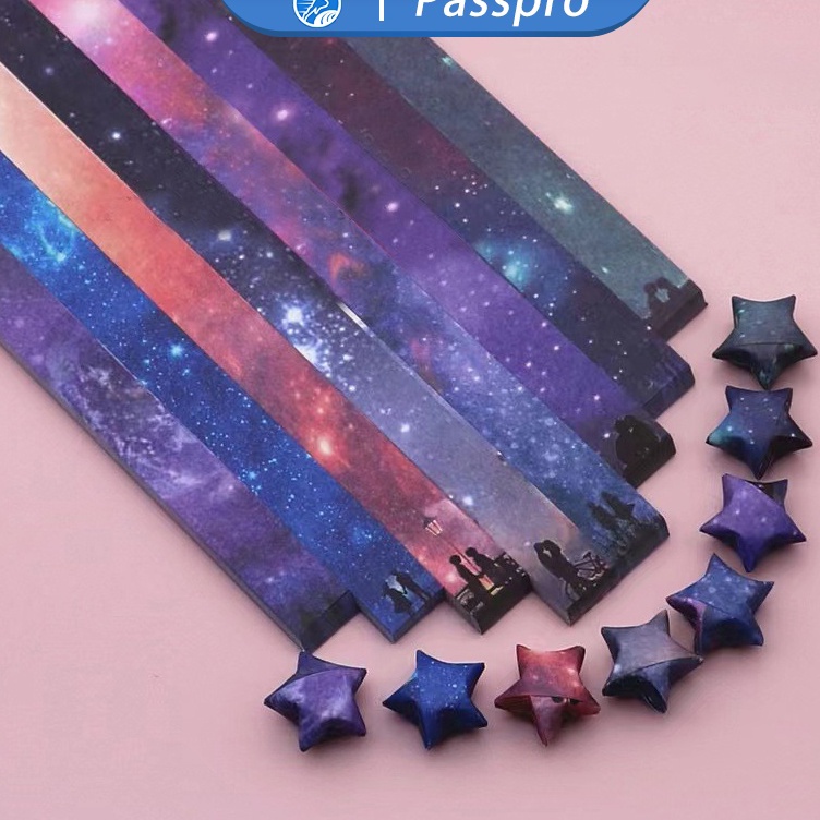 

Murah 54pcs Kertas Origami Bintang 27colors Origami Star Paper