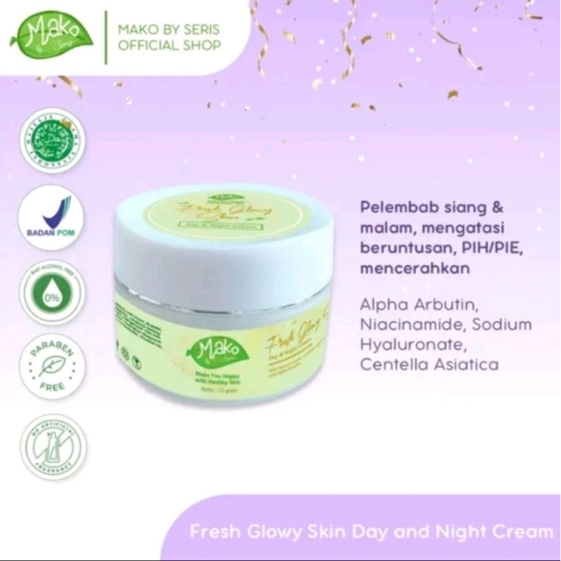 (READY) Mako By Seris Fresh Glowy Skin Day and Night Cream.