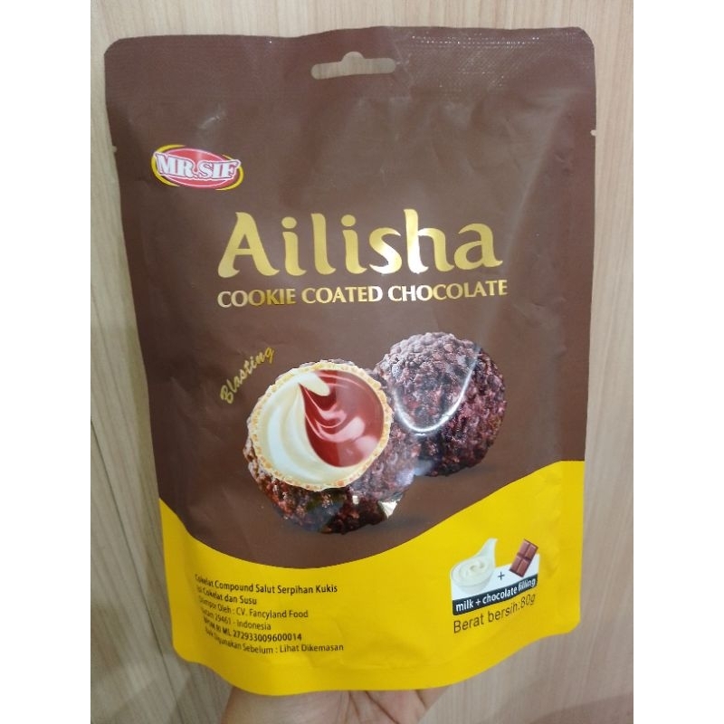 

Ailisha cookie coated chocolate 80g