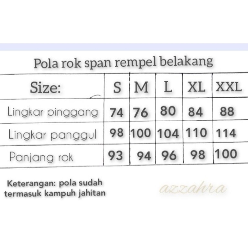 Partenzil Paket Komplit Pola Baju Wanita( Pola: Kulot,Daster,Gamis,Rok Span,Tunik)