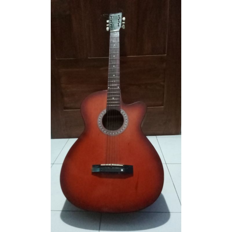 gitar akustik non elektrik original fender