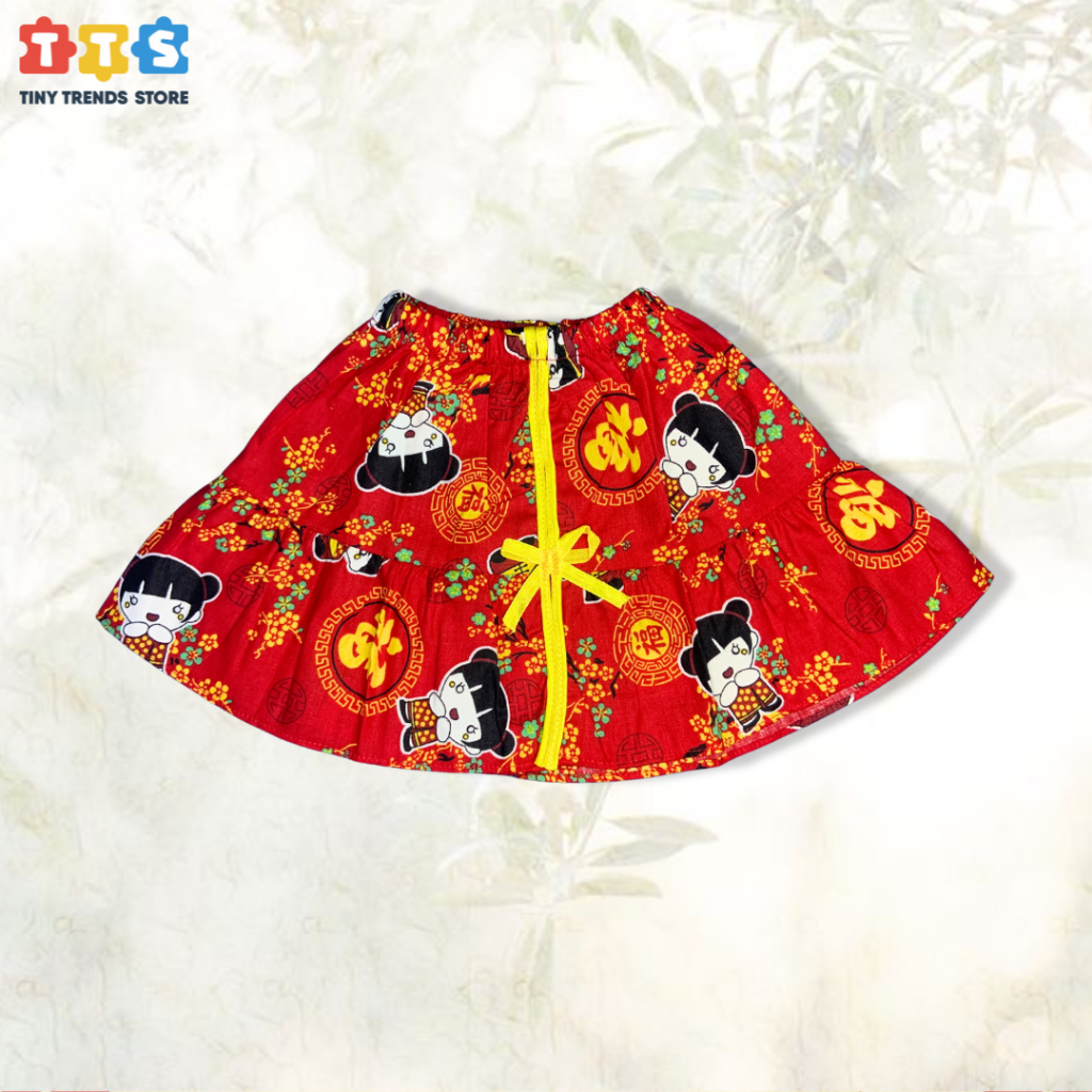 Termurah Setelan Baju Cina Anak Wanita + Rok Cheongsam Imlek