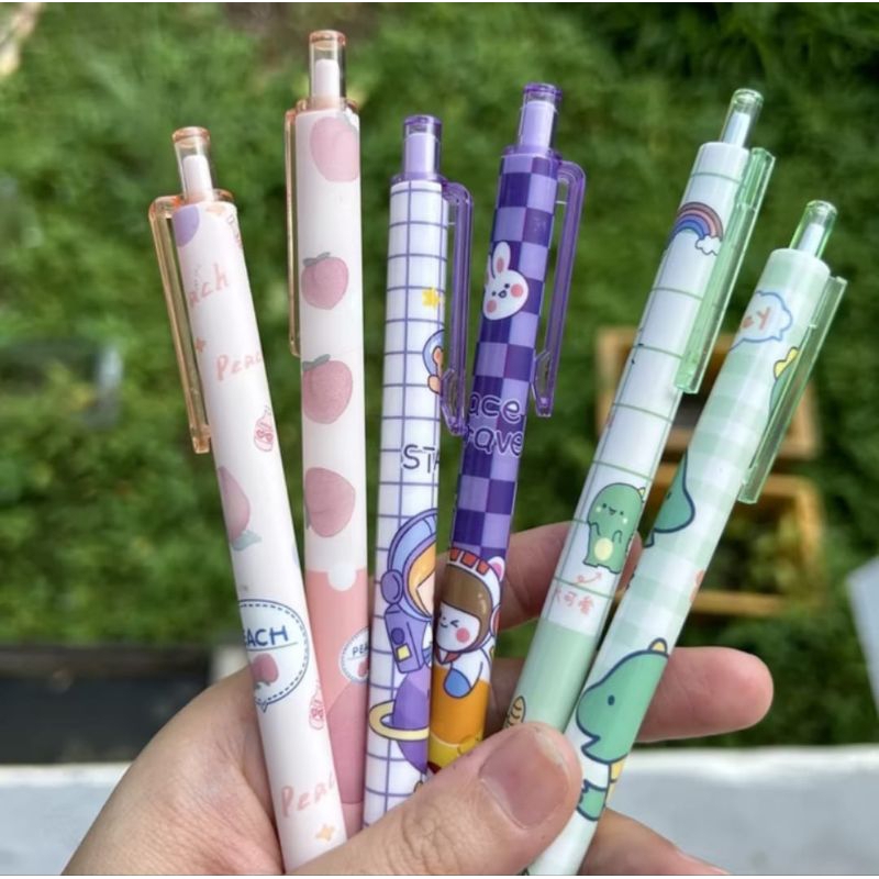 

Pulpen Gel Body Kilat Bisa Di Hapus Model Cetek / Erasable Pen Moka