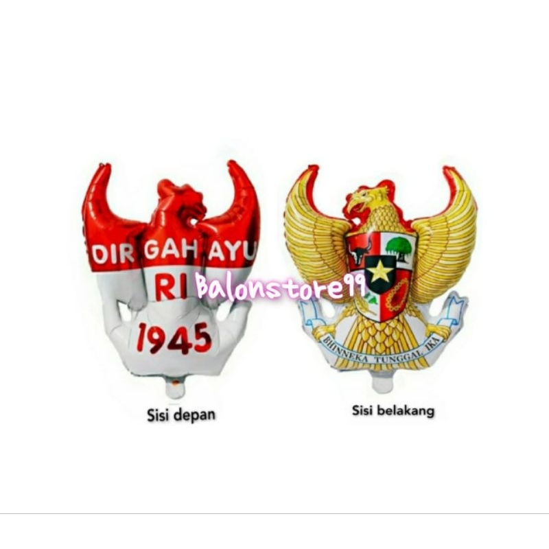 Balon Foil Garuda Merah Putih / Balon Foil Garuda Mas / Balon Dirgahayu