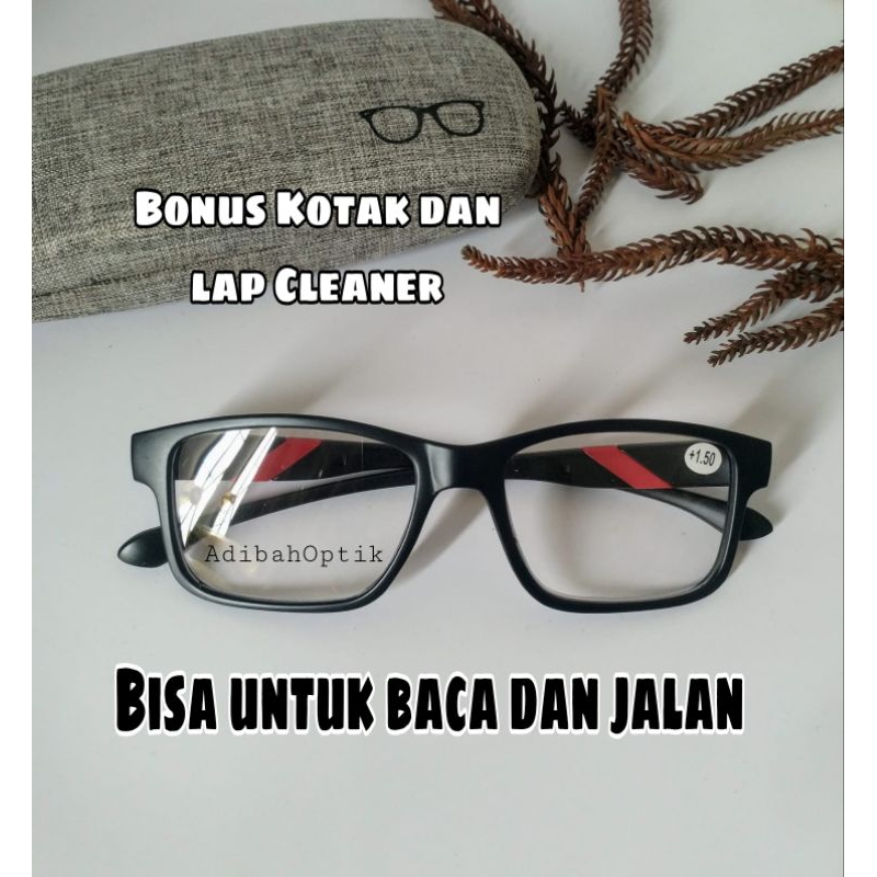 TERBARU kacamata baca dan jalan kacamata plus pria sporty kacamata dobel fokus kacamata rabun dekat 