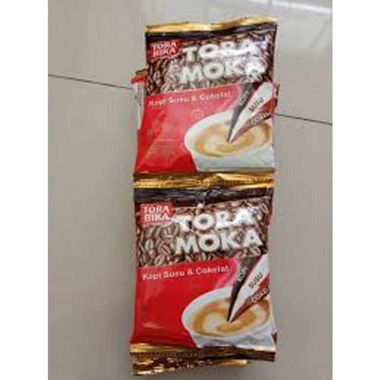 

ToraBika Mocca / Kopi Tora Bika Moka Susu Cokelat 1 Renceng isi 10 Sachet 28gr