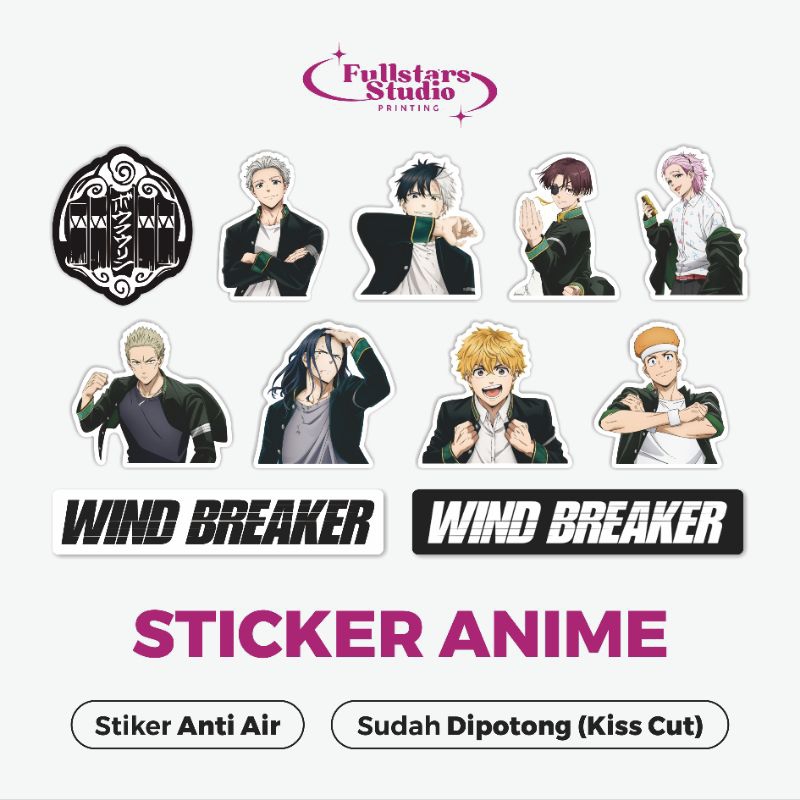 

[READY STOCK] 11pcs Sticker Anime Wind Breaker Anti Air | Stiker Anime Wind Breaker | Stiker Bofurin | Stiker Anime Cutting | Stiker Hp | Stiker Laptop | Sticker Hp | Sticker Laptop | Sticker Tumbler