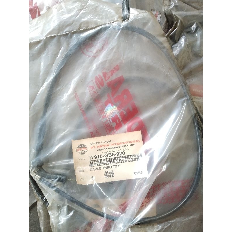 Tali kabel gas Honda astrea Star 800 GB6 Orisinil Astra