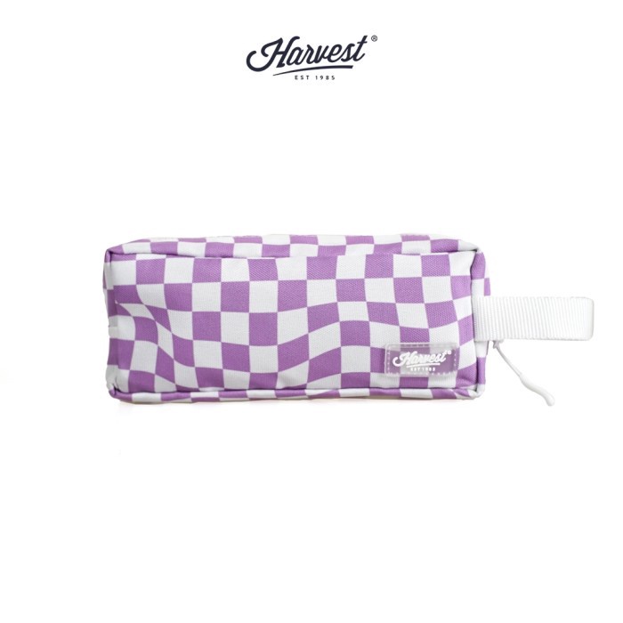 

MURRRMERRR Tempat Pensil Pencil Case Harvest Pop Case Checkered Purple