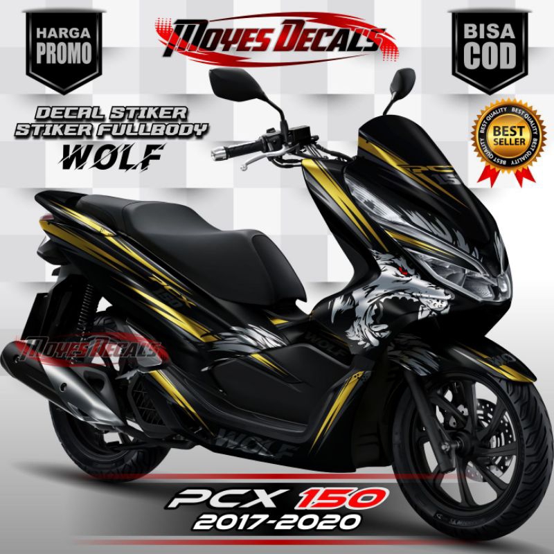 ⭐⭐⭐⭐⭐DECAL Yamaha PCX 150 Stiker FULLBODY //VARIASI WOLF Keren 2017 2018 2019 2020