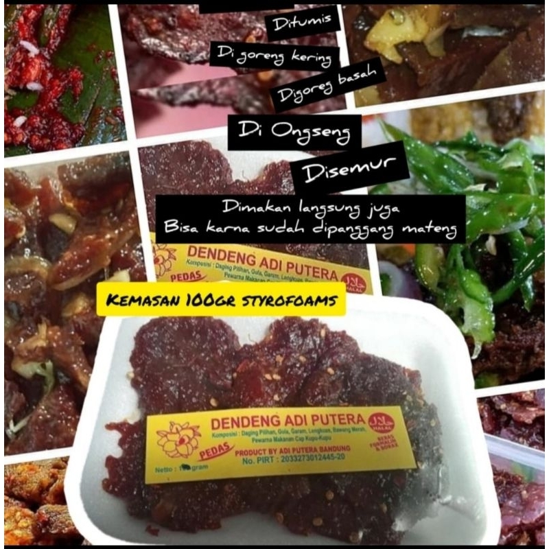 

Harga Termurah Dendeng Daging Ayam Adi Putera 100 gram. Praktis, Harum, Enak. Best Seller. Cocok untuk nasi anget. Pasti enak