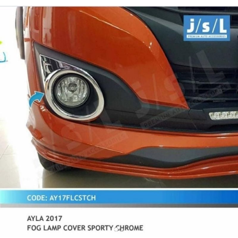 cover foglamp ayla 2017 krom