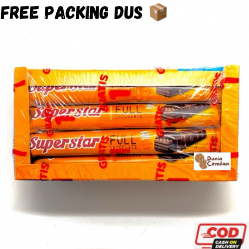 

[TERMURAH!!] Superstar Wafer 1 PAK isi 20pcs - Wafer Triple Chocolate