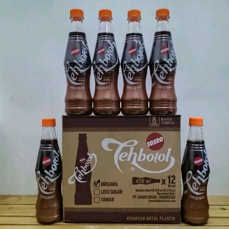 

TEH BOTOL SOSRO ORIGINAL 450ML DUS ISI 12 BOTOL