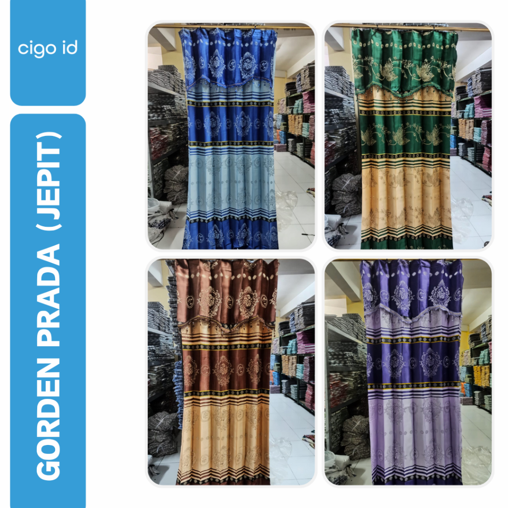 GORDEN PINTU KAMAR MOTIF PRADA JEPIT PONI | GORDEN JODHA 100x200