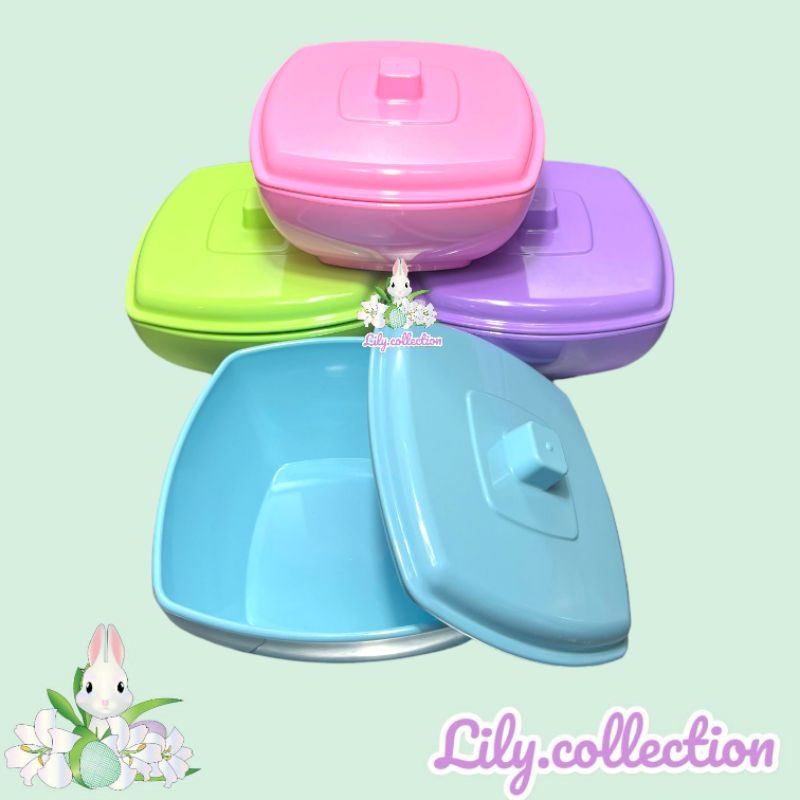 LILYCOLLECTION MANGKOK MELAMIN JUMBO / MANGKOK SAYUR MELAMIN BESAR DENGAN TUTUP / BASI SEMI MELAMIN 