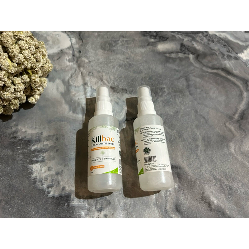 KILLBACK SPRAY 60 ml Cairan Pembersih Luka Operasi Luka Diabetes Luka Dekubitus Luka Lecet Luka Baka