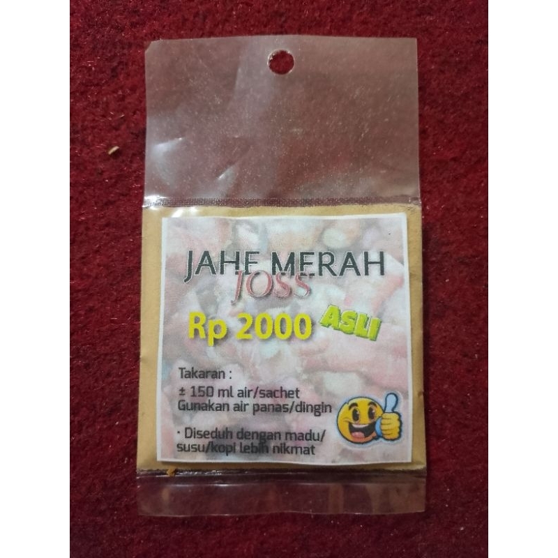 Minuman Jahe Merah Bubuk