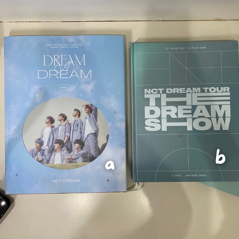 dream a dream photobook ver 1, dream a dream ver 2 jaemin, the dream show 1 photobook, beyond the dr