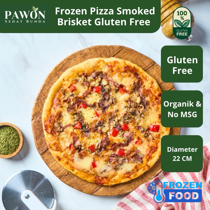 

Pizza Gluten Free Smoked Brisket Grassfed Organik Pawon Ketela (FROZEN)