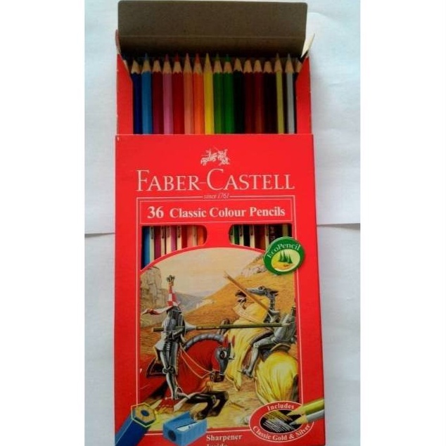 

BURUAN SERBU Pensil Warna Classic Faber Castell 36 Warna Color Pencil